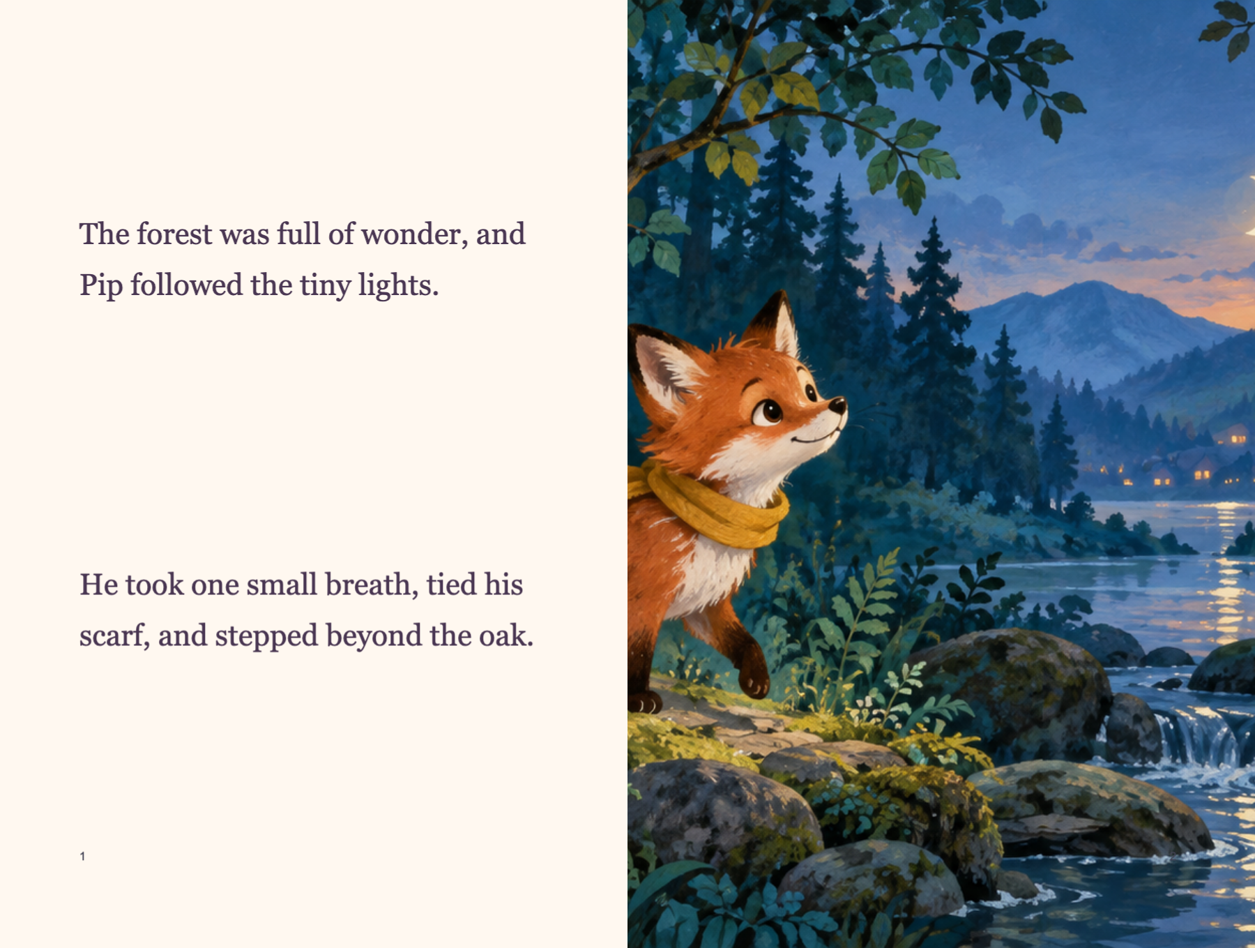 Once Upon a Page template preview