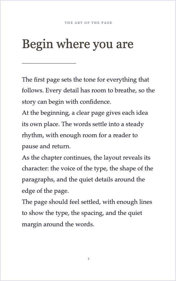 First Principles template preview