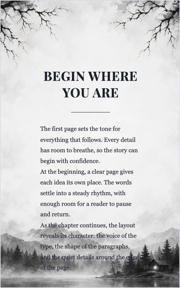 Dark & Dramatic template preview