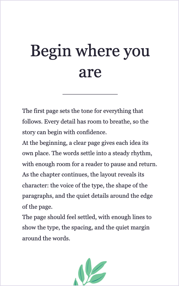 Short Quote / Simple template preview