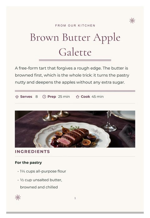 Supper Club template preview