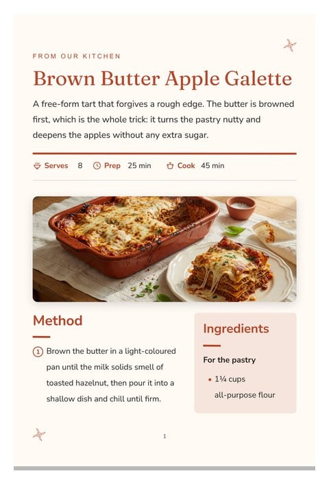 Second Helpings template preview