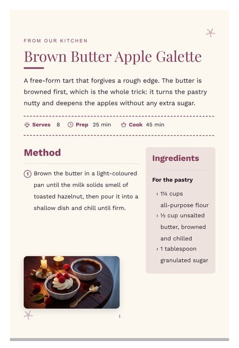 Candle Hour template preview