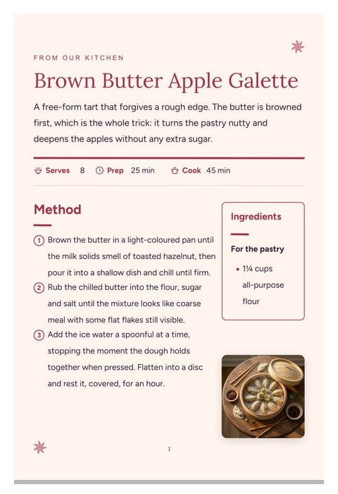 Kitchen Circle template preview