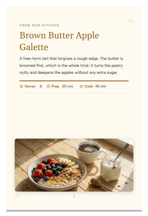 Morning Ritual template preview