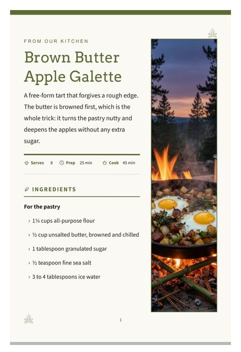 Campfire template preview
