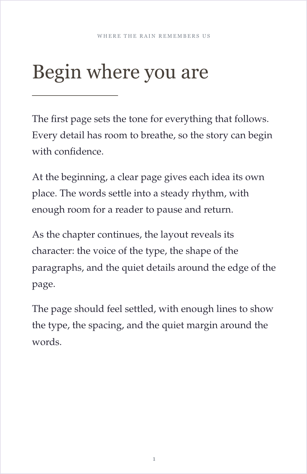 First Principles template preview