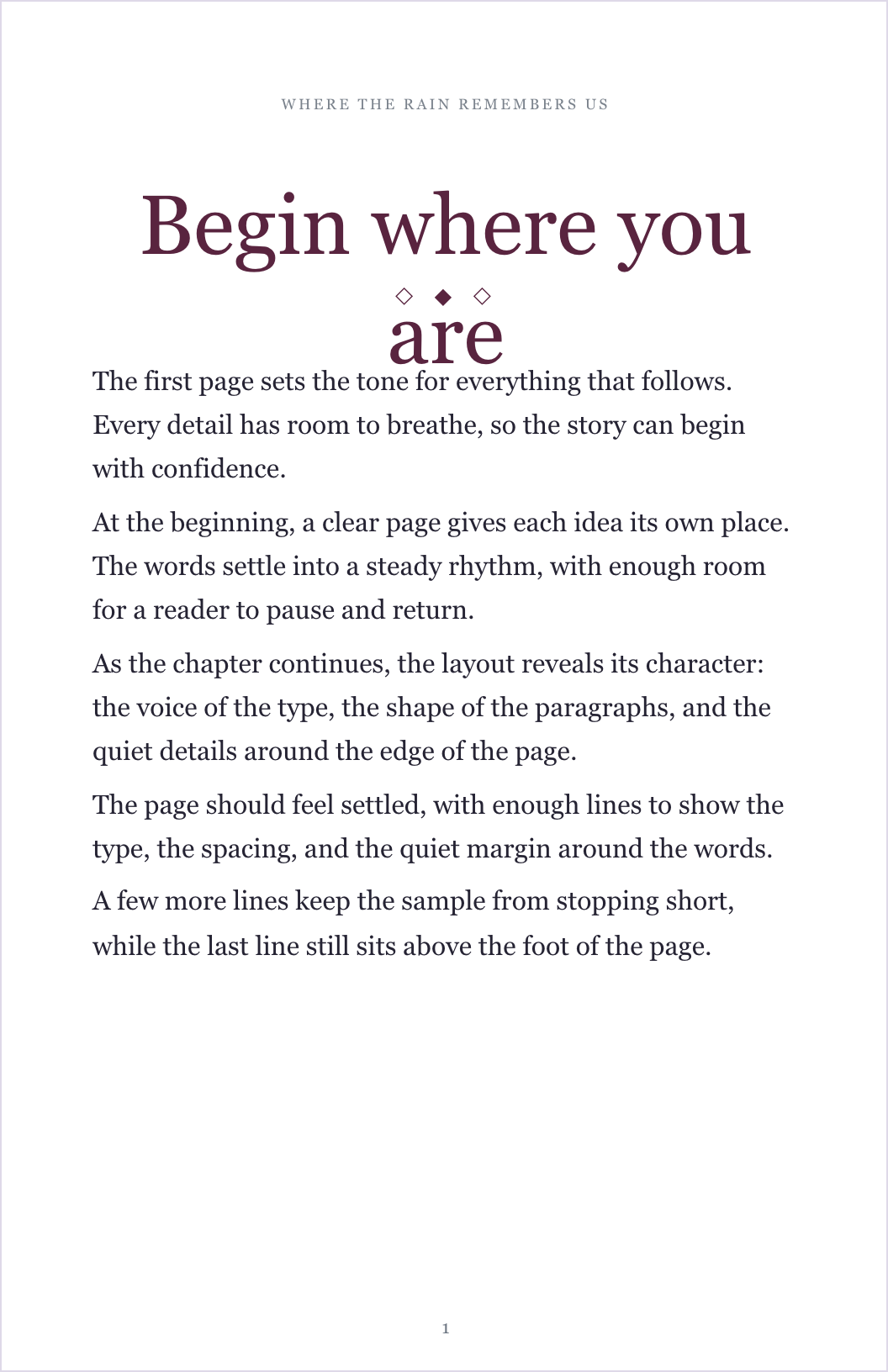 Midnight Vows template preview