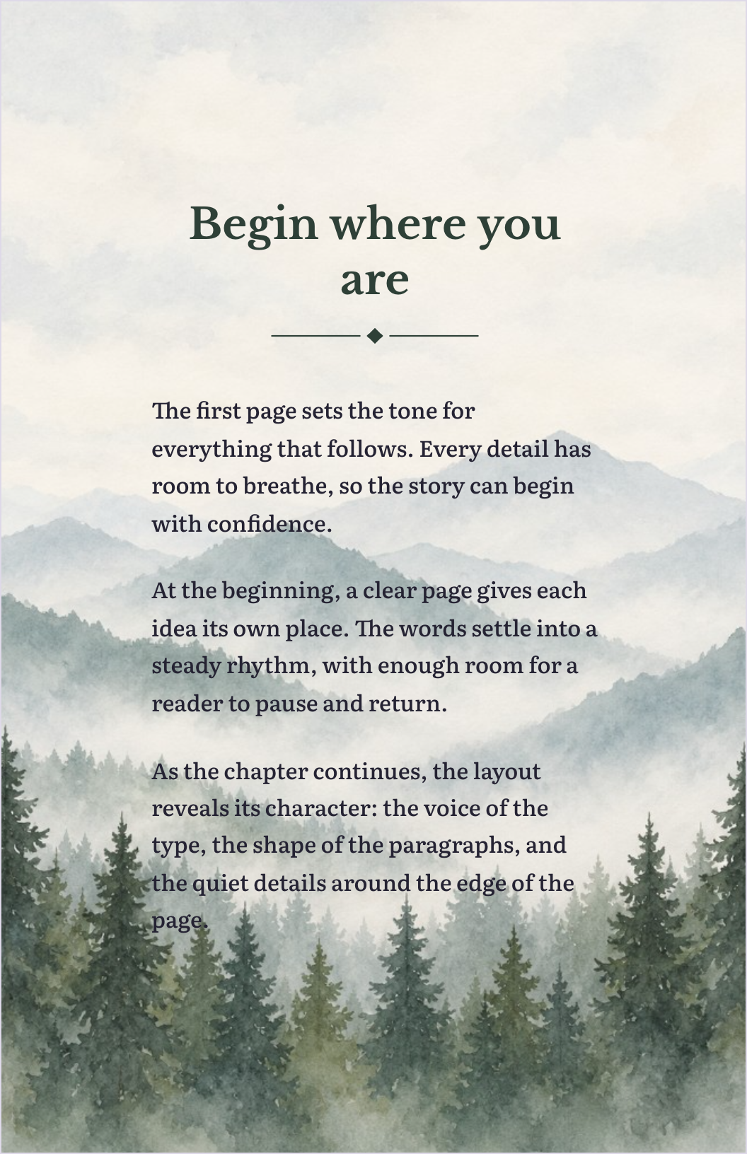 Nature Themed template preview